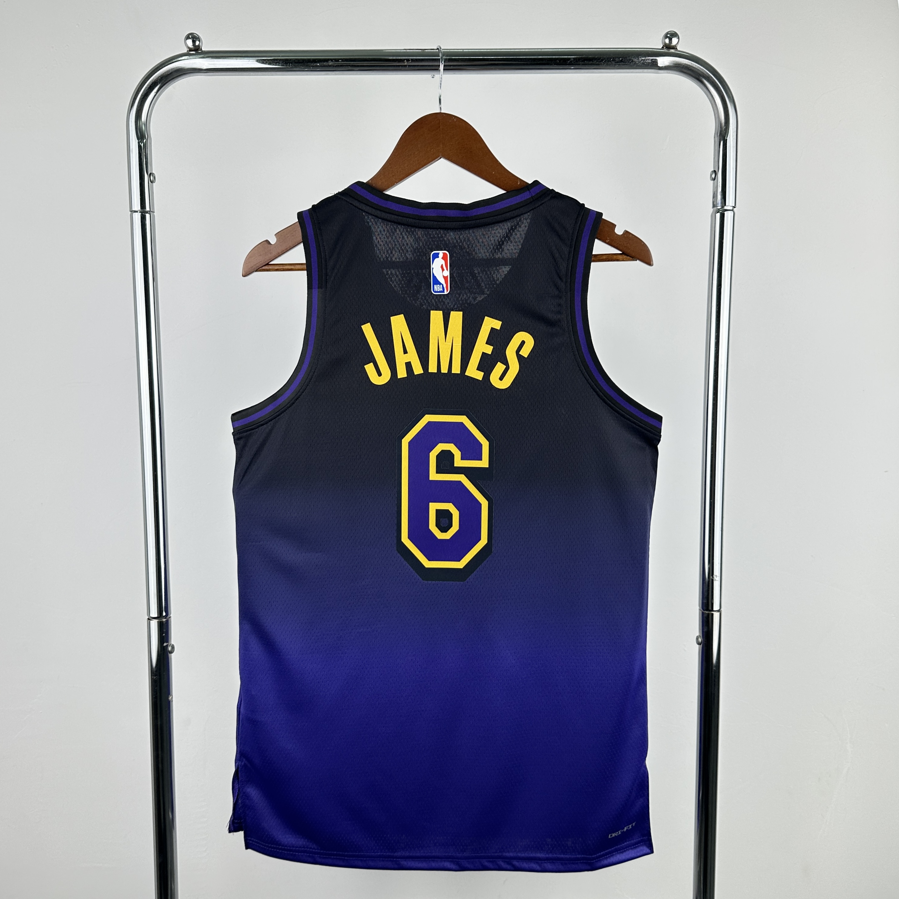 Men Los Angeles Lakers #6 James Purple City Edition Season Nike 2025 NBA Jersey->los angeles lakers->NBA Jersey